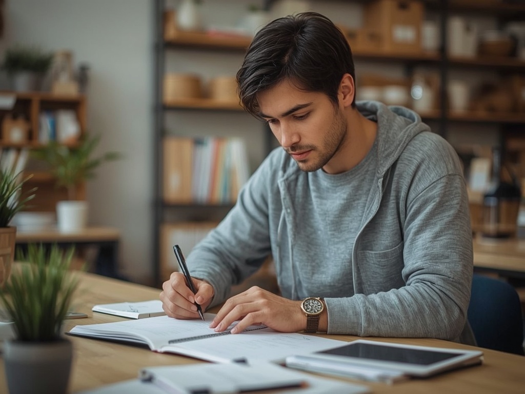 Routine di controllo per note, planner e archiviazione in cartoleria